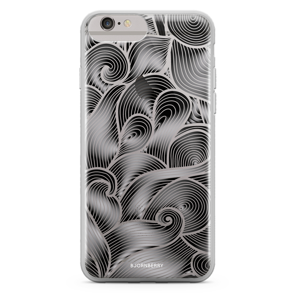 iPhone 6 Plus/6s Plus Fashion Case - Black Waves