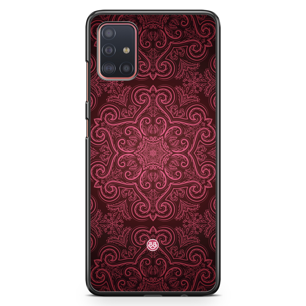 Samsung Galaxy A51 Case - Red Retro Pattern
