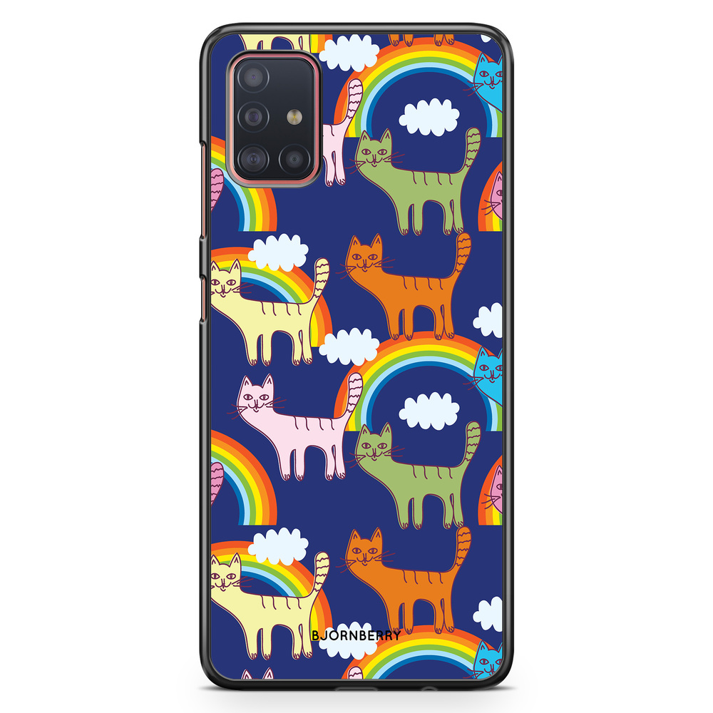 Samsung Galaxy A51 Case - Cats & Rainbows