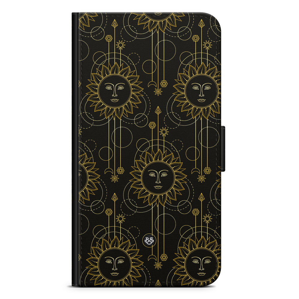 Xiaomi 12 Pro Wallet Case - Gold Suns