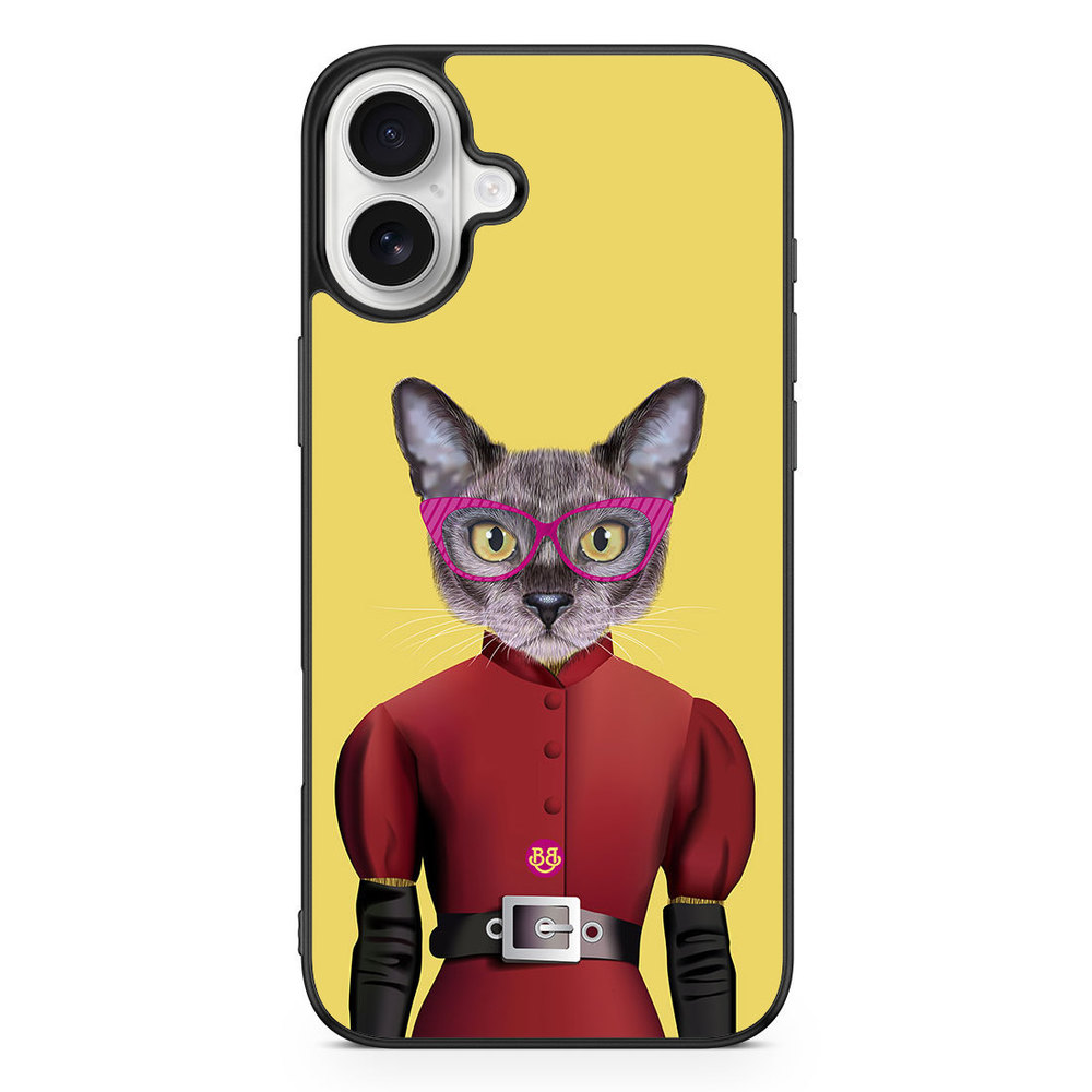 iPhone 16 Plus Case - Hipster Cat