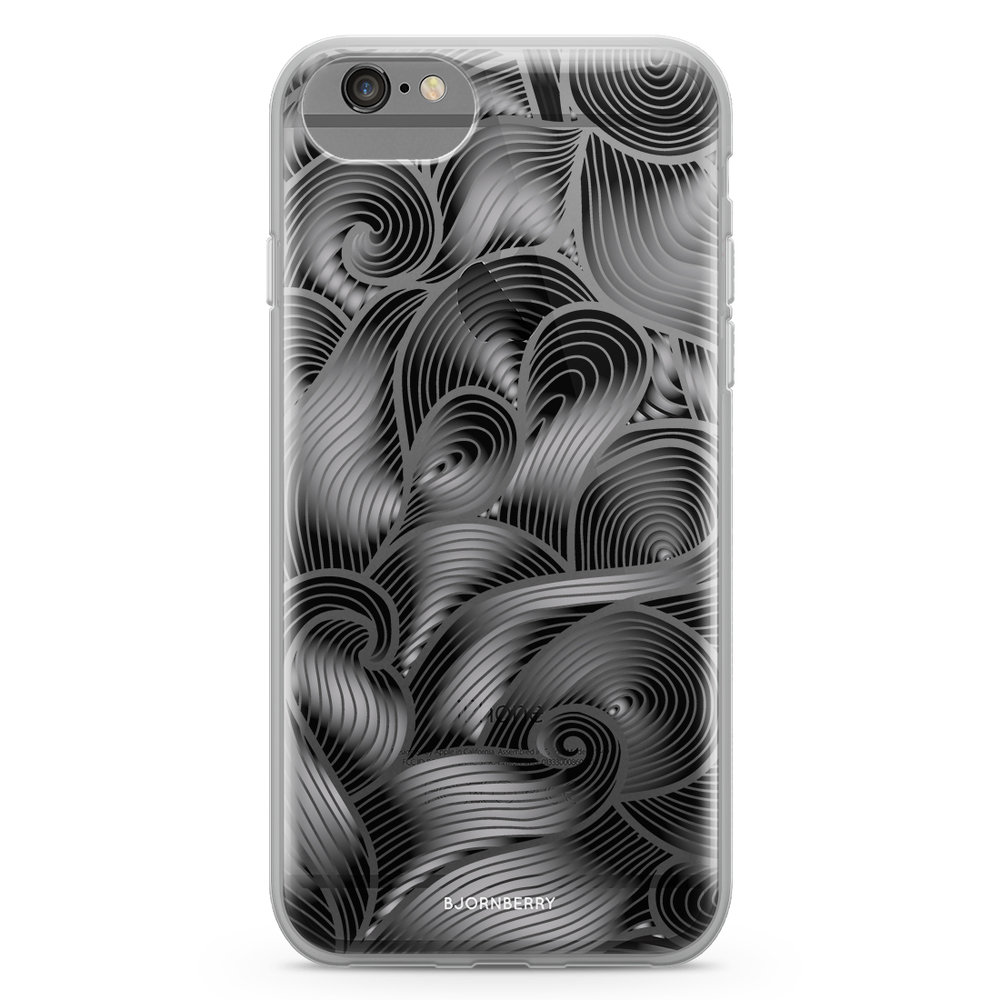 iPhone 6/6s Fashion Case - Black Waves