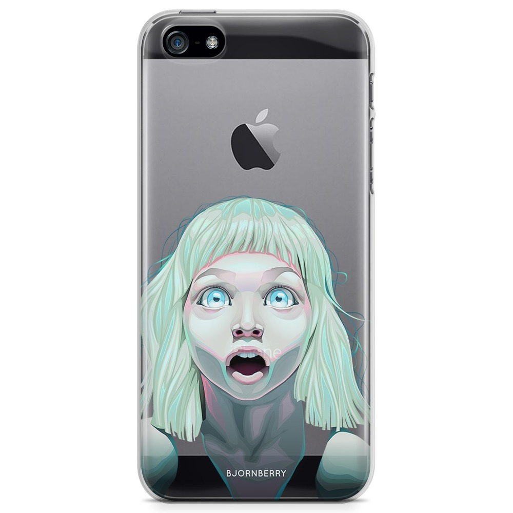 iPhone 5/5S/SE (2016) TPU Case - Girl With Open Eyes