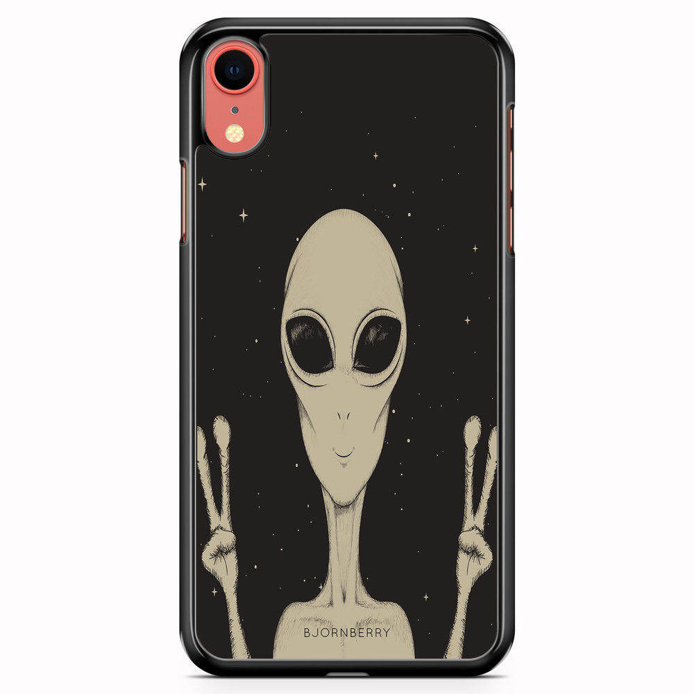 iPhone XR Case - Peace Alien