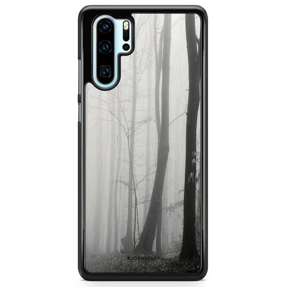 Huawei P30 Pro Case - Black/White Autumn