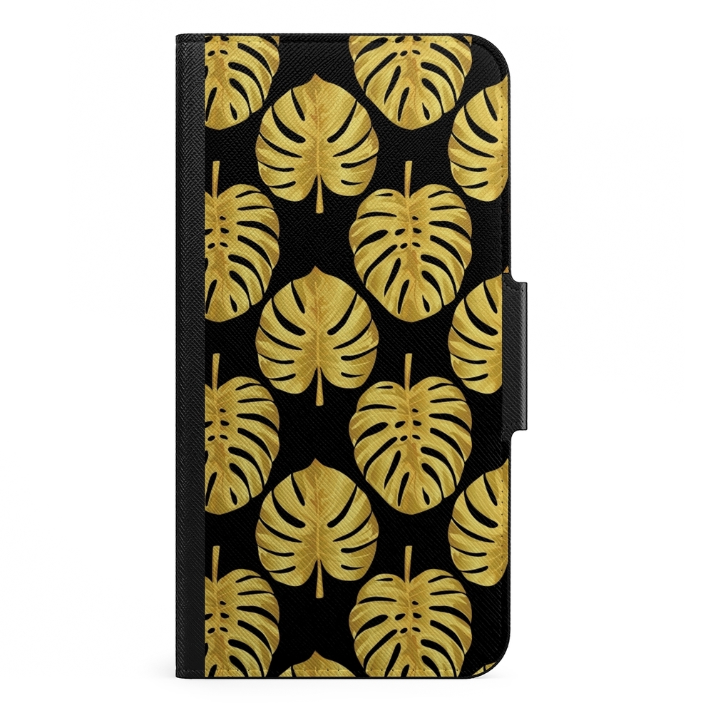Naive Samsung Galaxy S21 Plus Wallet Case- Monstera