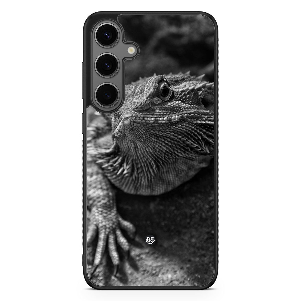 Samsung Galaxy S24 Plus Case - Black/White Lizard