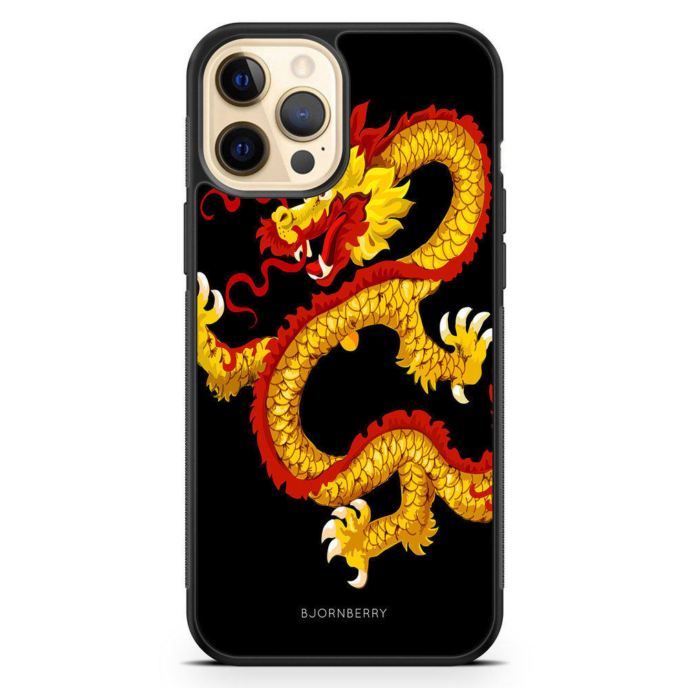 iPhone 12 Pro Max Case - Yellow Dragon