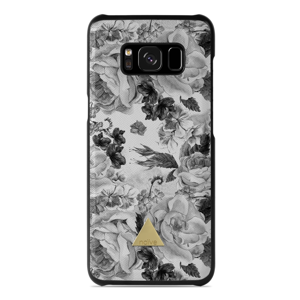 Naive Samsung Galaxy S8 Case - Grey Roses