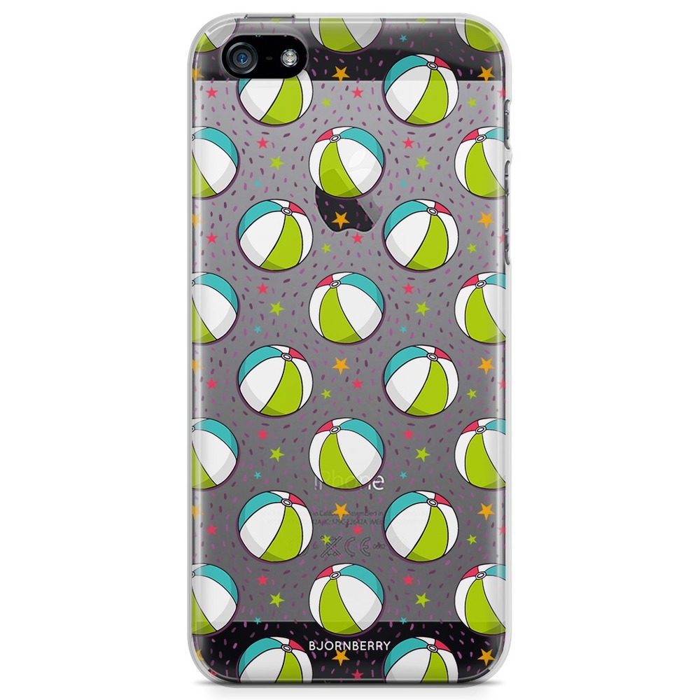 iPhone 5/5S/SE (2016) TPU Case - Beach Ball Pattern