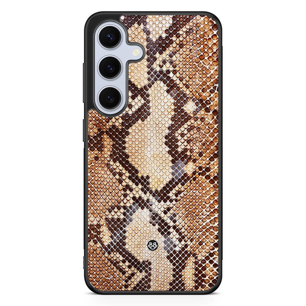 Samsung Galaxy S24 FE Skal - Brun Ormskinn