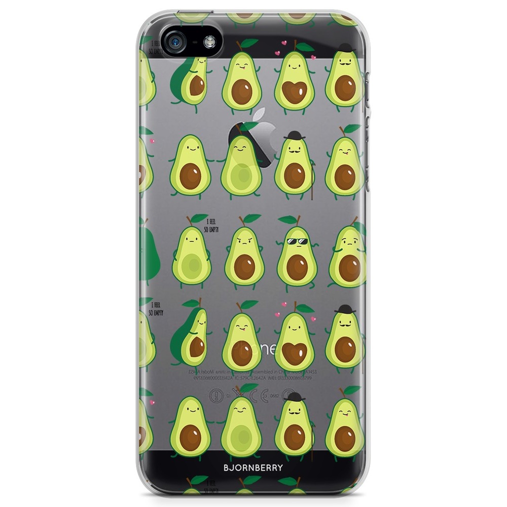 iPhone 5/5S/SE (2016) TPU Case - Avocado Pattern