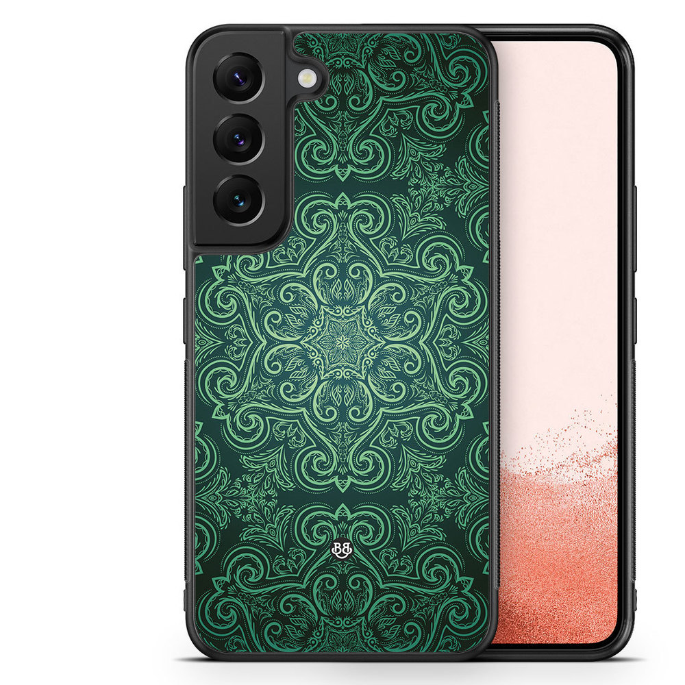 Samsung Galaxy S22 Plus 5G Case - Green Retro Pattern