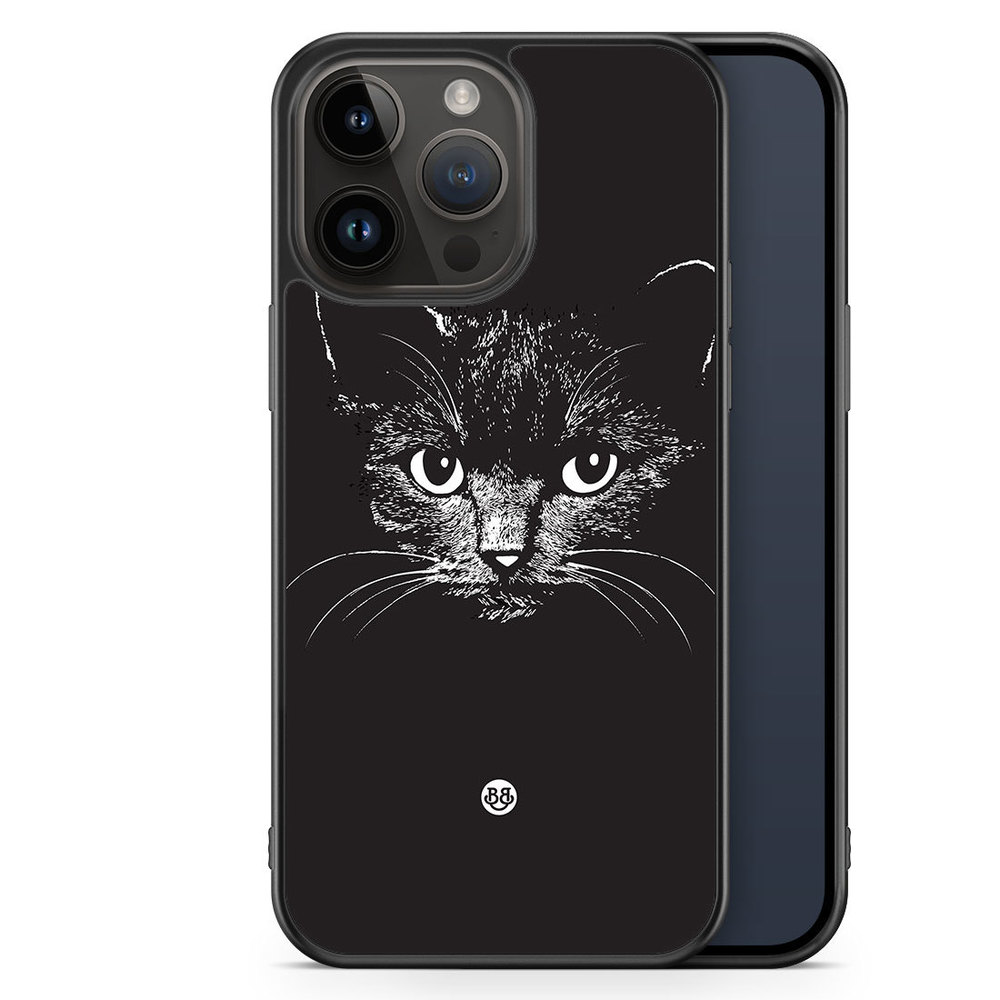 iPhone 14 Pro Max Case - Black/white cat