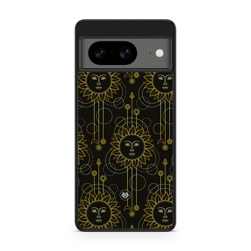 Google Pixel 8 Case - Gold Suns