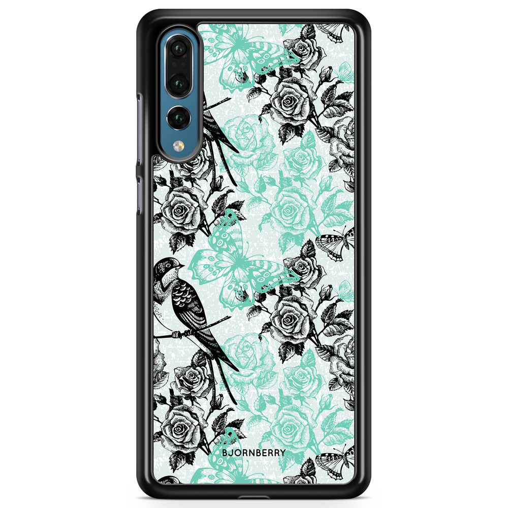 Huawei P20 Pro Case - Birds & Roses