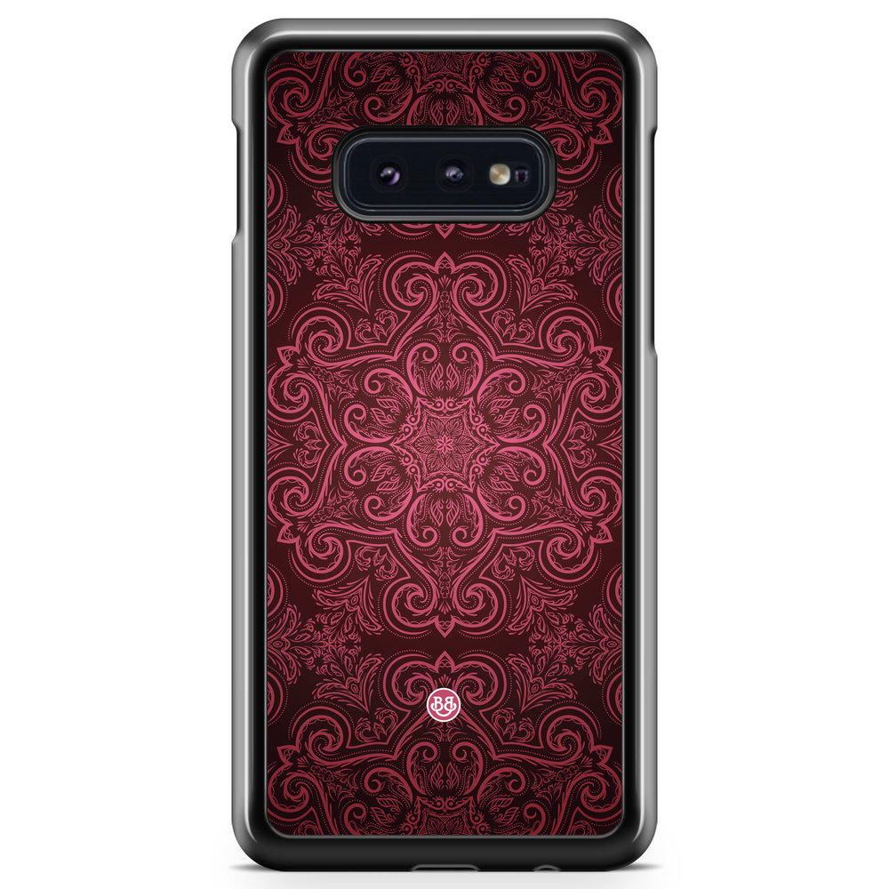Samsung Galaxy S10e Case - Red Retro Pattern