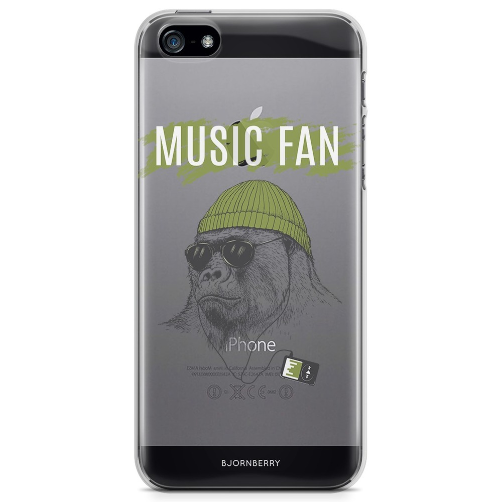 iPhone 5/5S/SE (2016) TPU Case - Music Fan