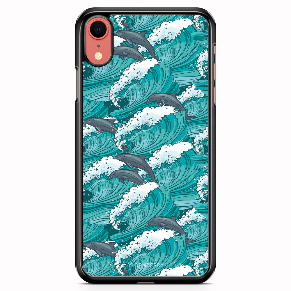 iPhone XR Case - Waves And Dolphins