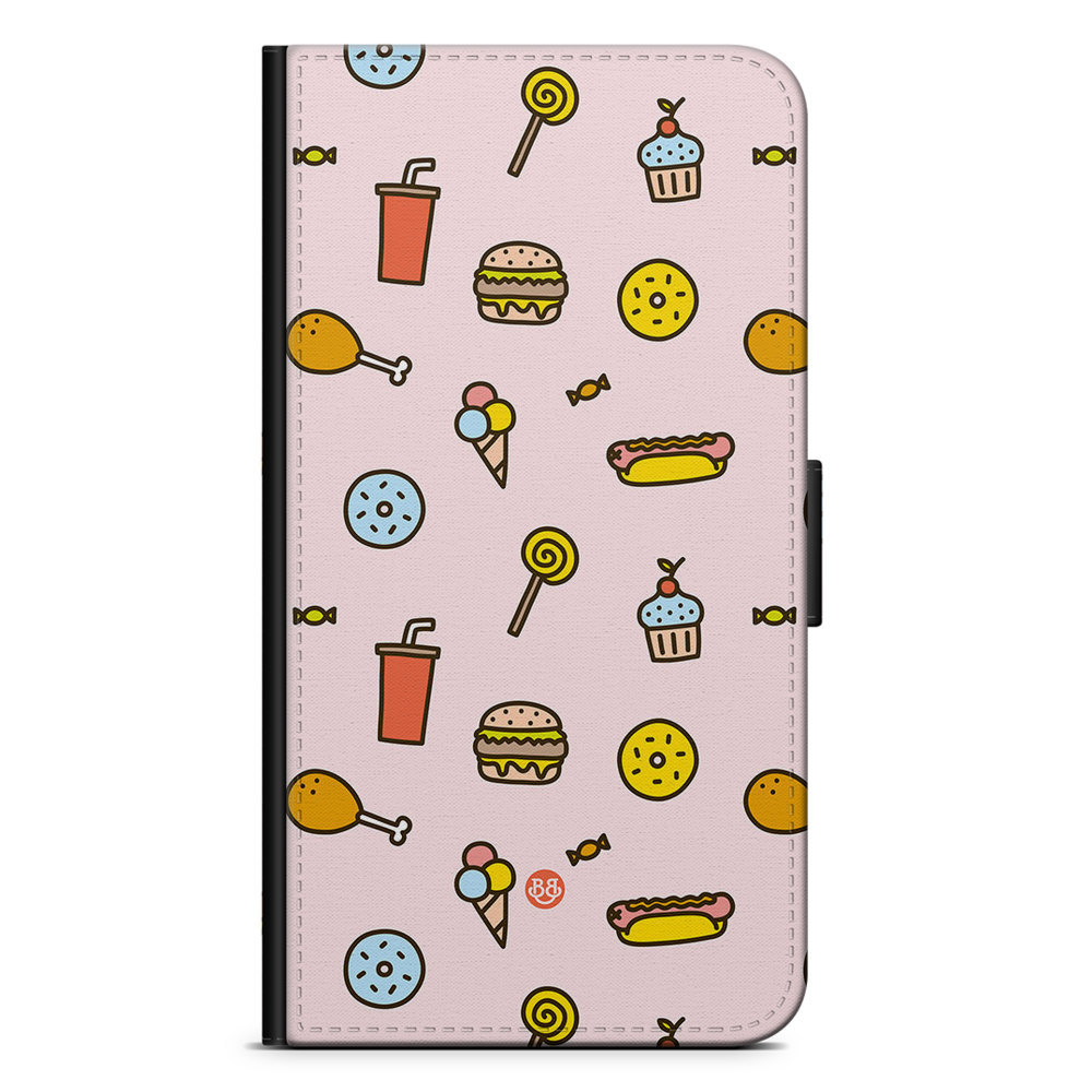 Sony Xperia 1 IV Wallet Case - Junk food Pattern