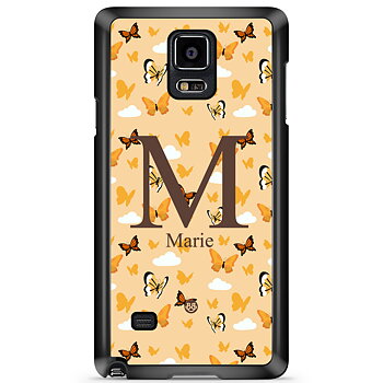 Samsung Galaxy Note 4 Skal Custom - AWAKEN - Orange Butterfly