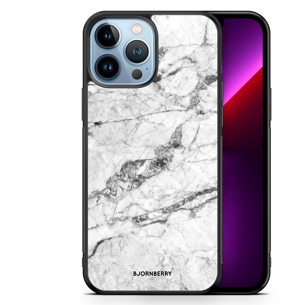 iPhone 13 Pro Max Case - White Marble