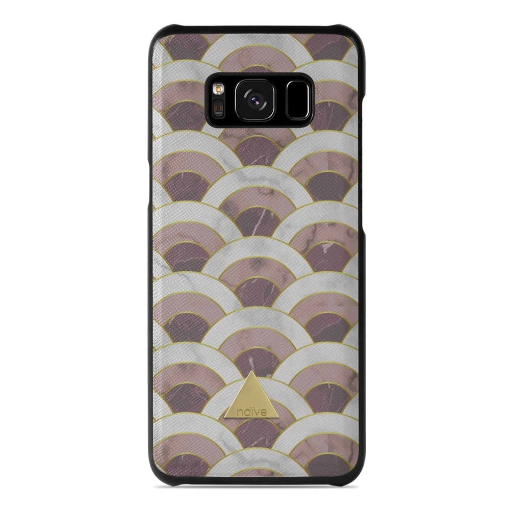 Naive Samsung Galaxy S8 Case - Pink Marble Wave