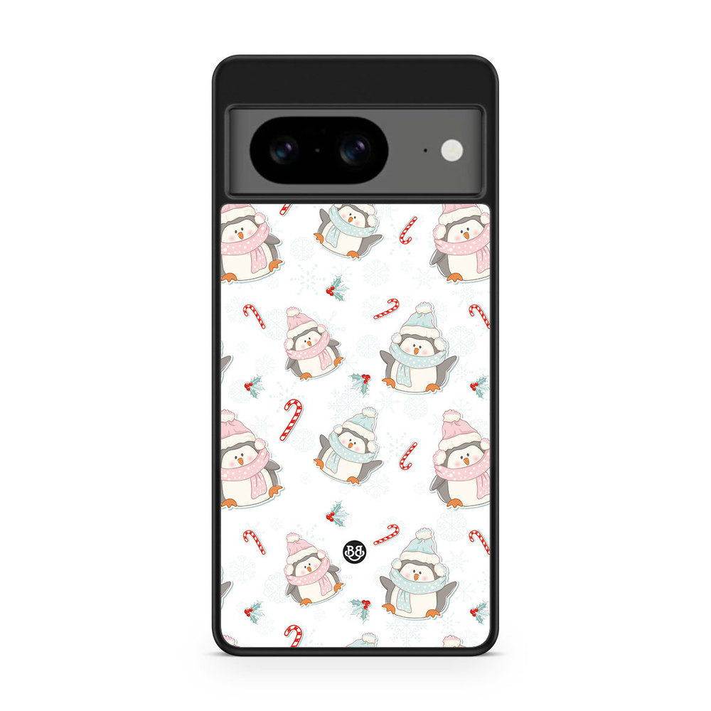 Google Pixel 8 Case - Christmas Penguins