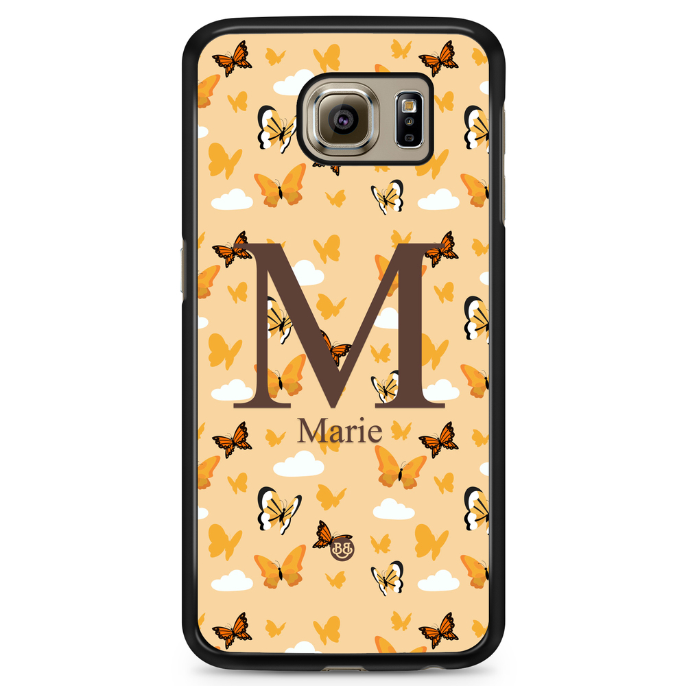Samsung Galaxy S6 Case Custom - AWAKEN - Orange Butterfly