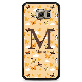 Samsung Galaxy S6 Edge Case Custom - AWAKEN - Orange Butterfly