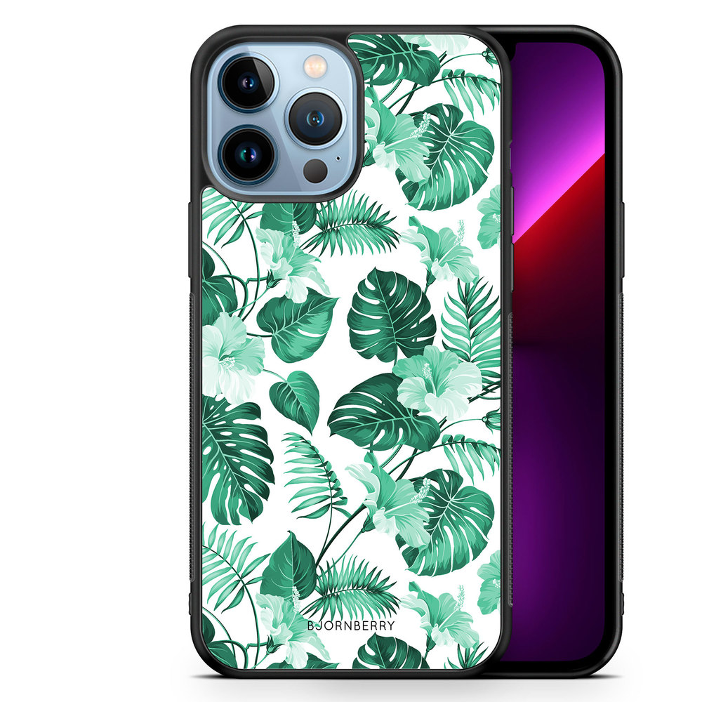 iPhone 13 Pro Max Case - Turquoise Flowers