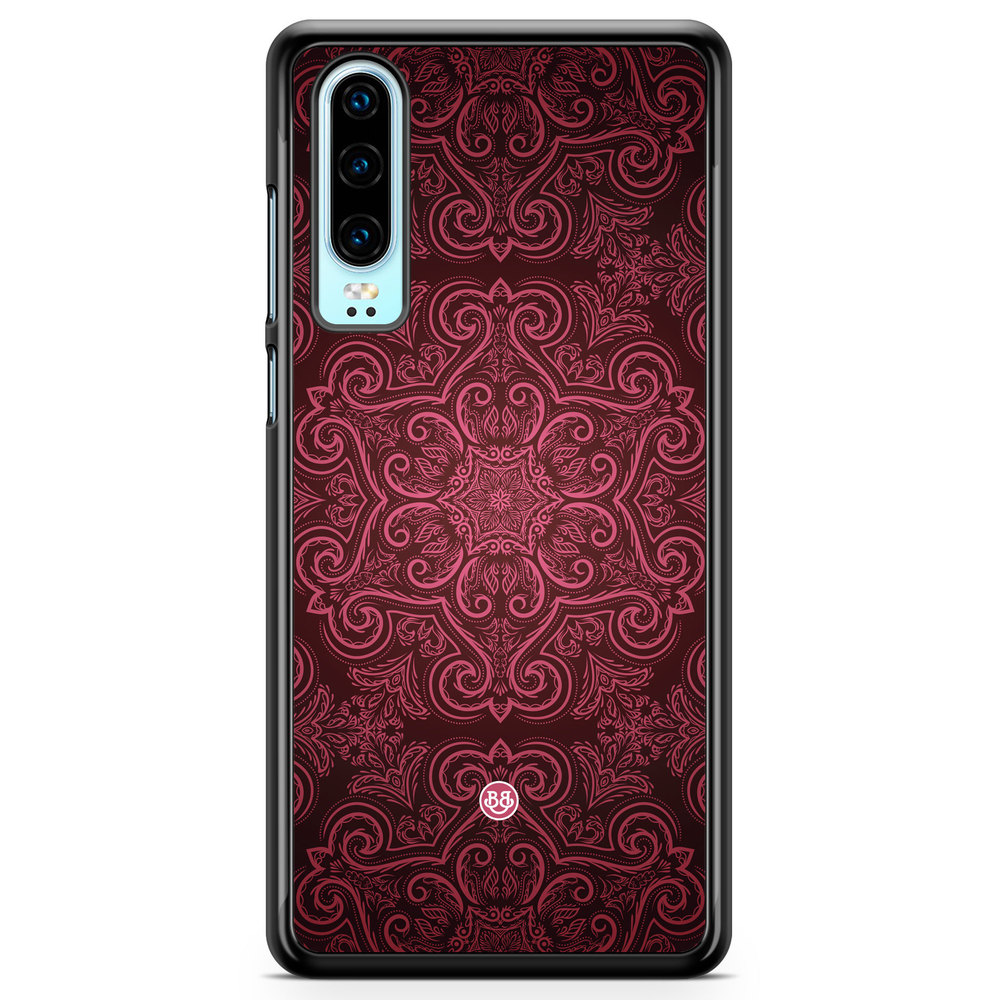 Huawei P30 Case - Red Retro Pattern
