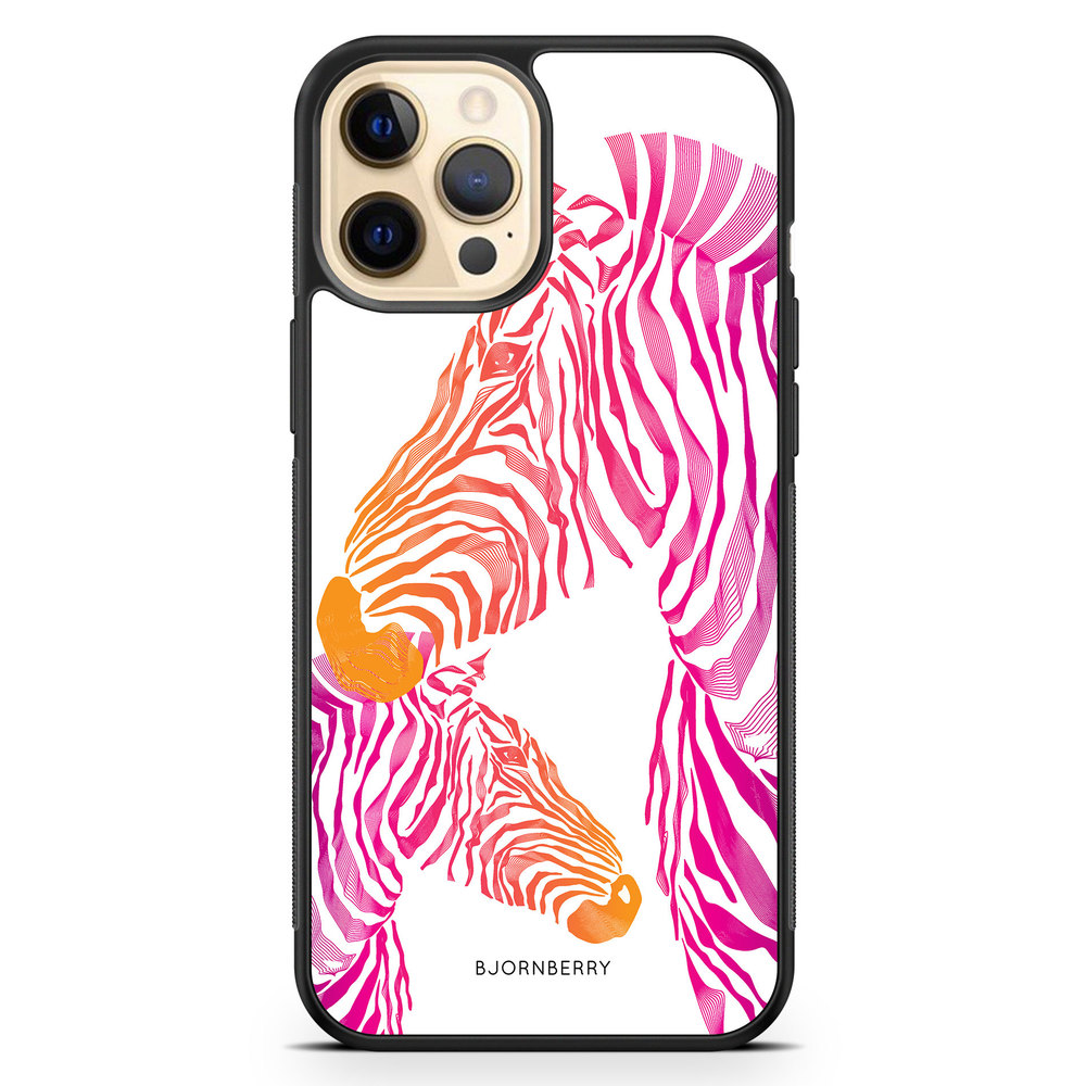 iPhone 12 Pro Max Case - Pink Zebras
