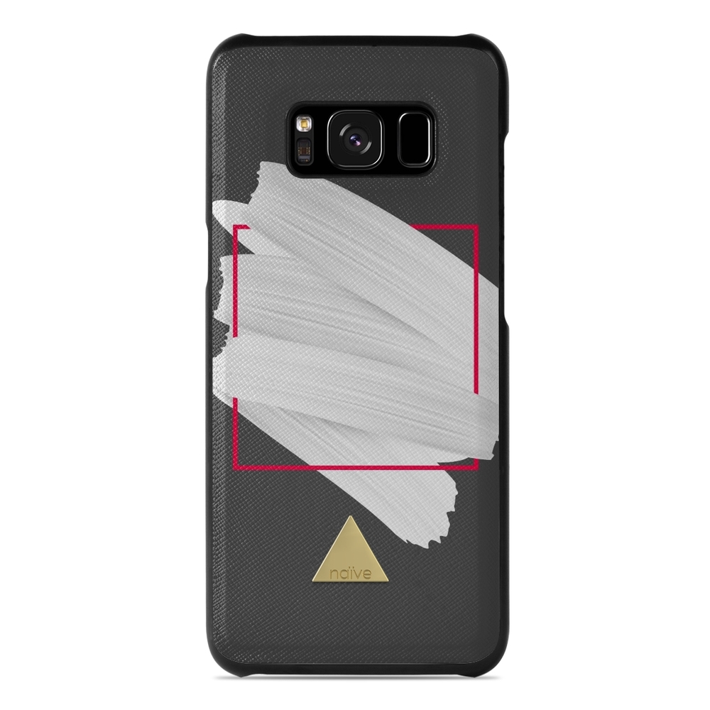 Naive Samsung Galaxy S8 Case - White Brush