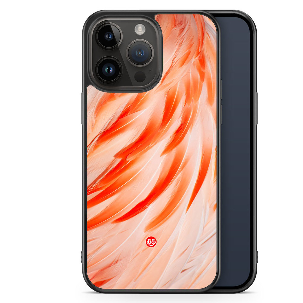 iPhone 14 Pro Max Case - Flamingo Feathers