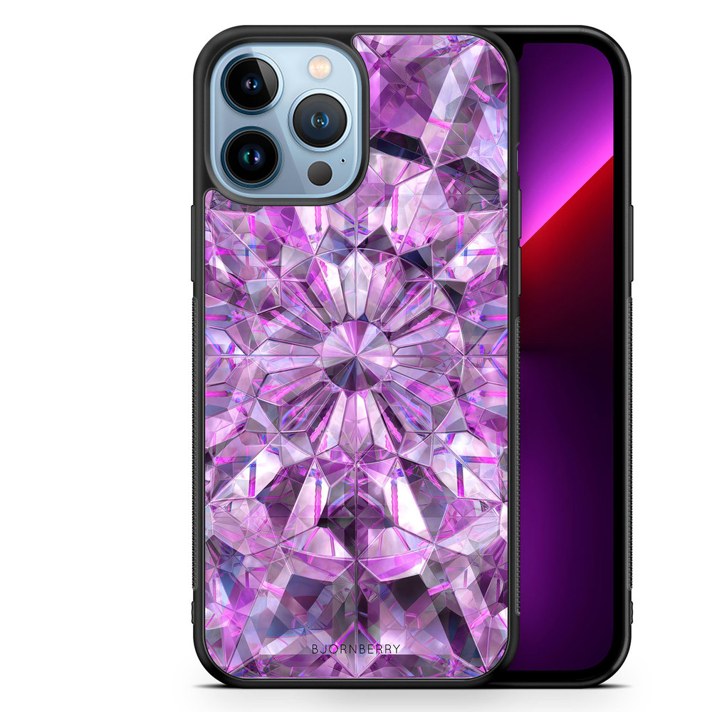 iPhone 13 Pro Max Case - Purple Crystals