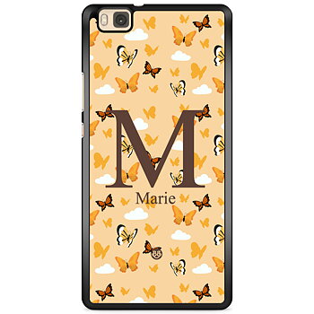 Huawei P8 Lite Skal Custom - AWAKEN - Orange Butterfly