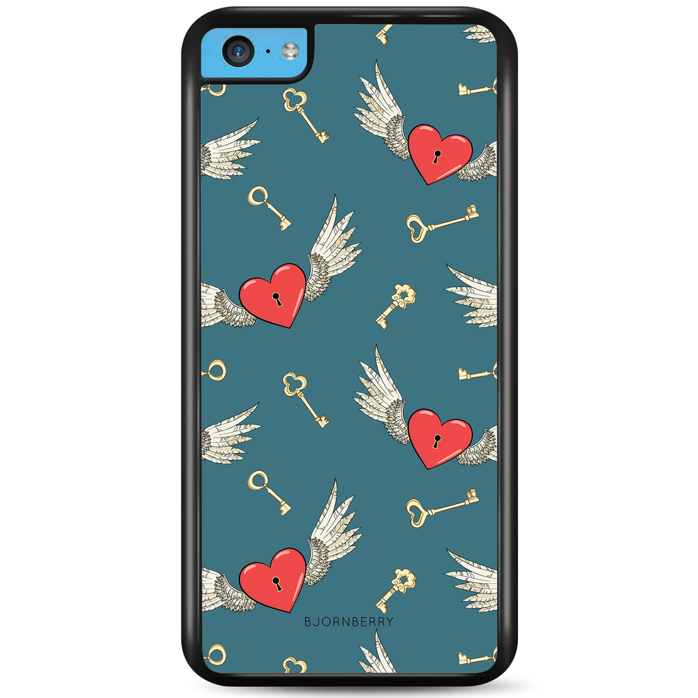 iPhone 5C Case - Hearts 'n Wings