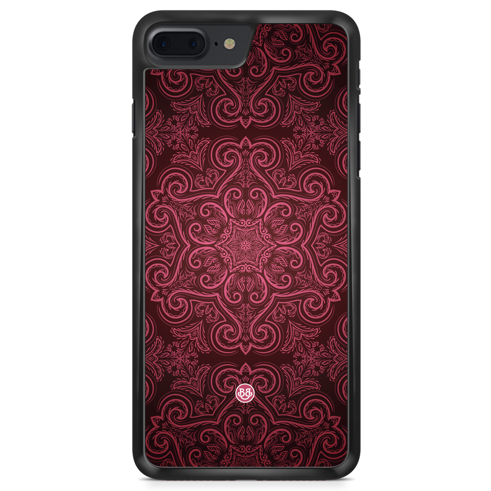 iPhone 8 Plus Case - Red Retro Pattern