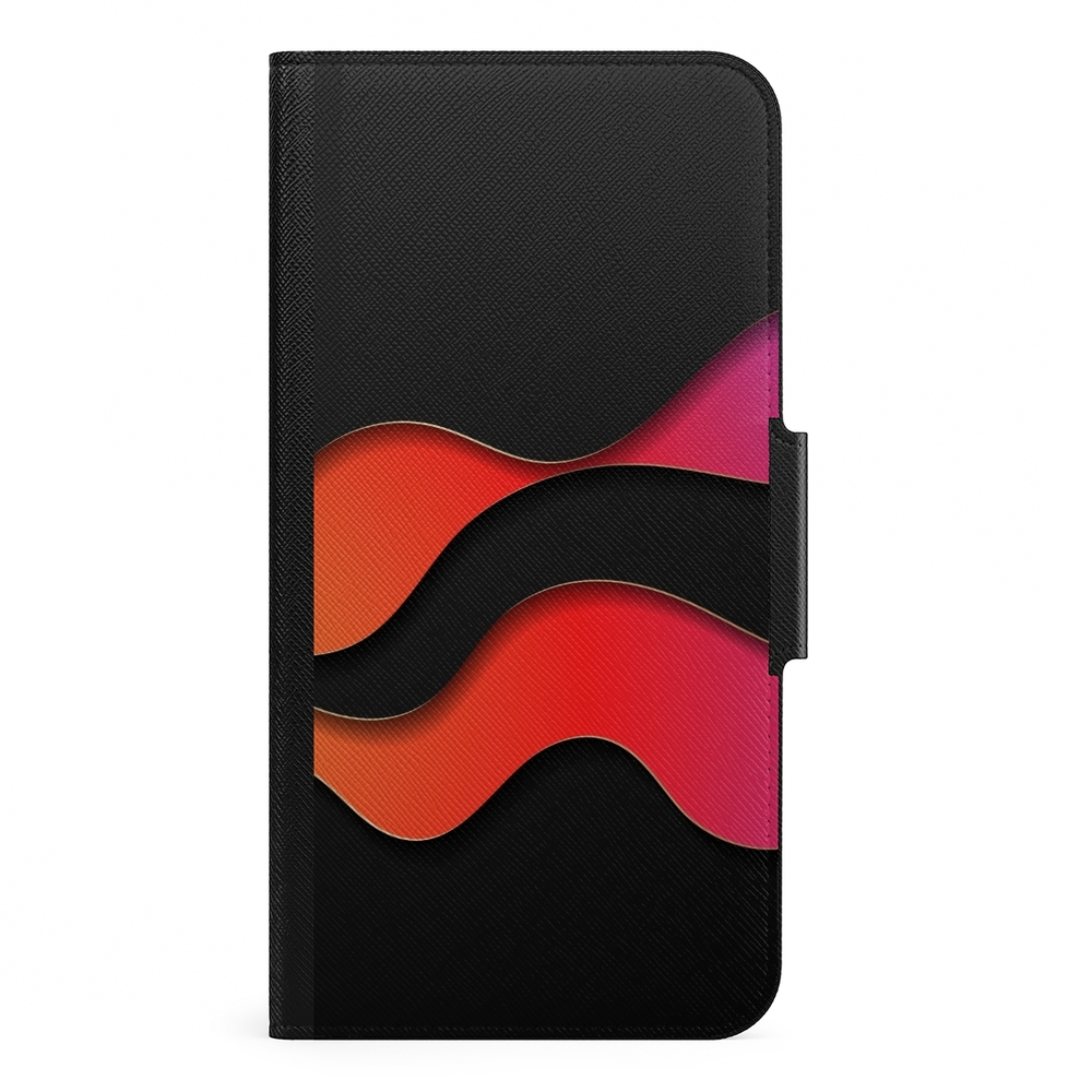 Naive Samsung Galaxy S21 Plus Wallet Case- Neon Waves