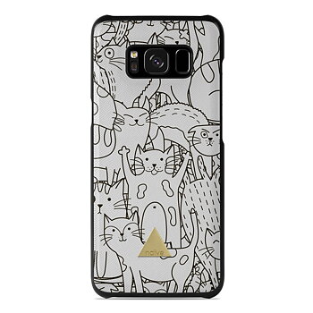 Naive Samsung Galaxy S8 Skal - Cat Doodles