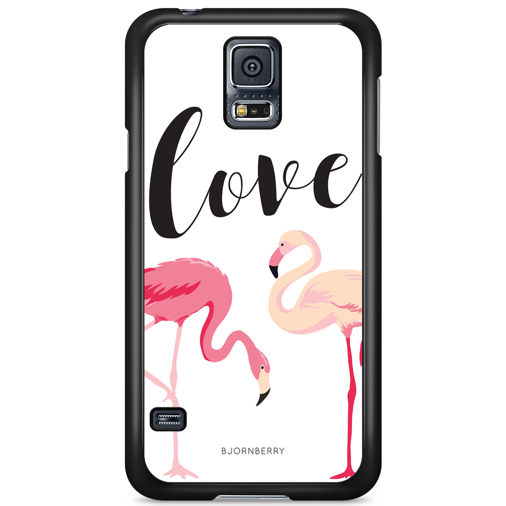 Samsung Galaxy S5/S5 NEO Case - Love Flamingo