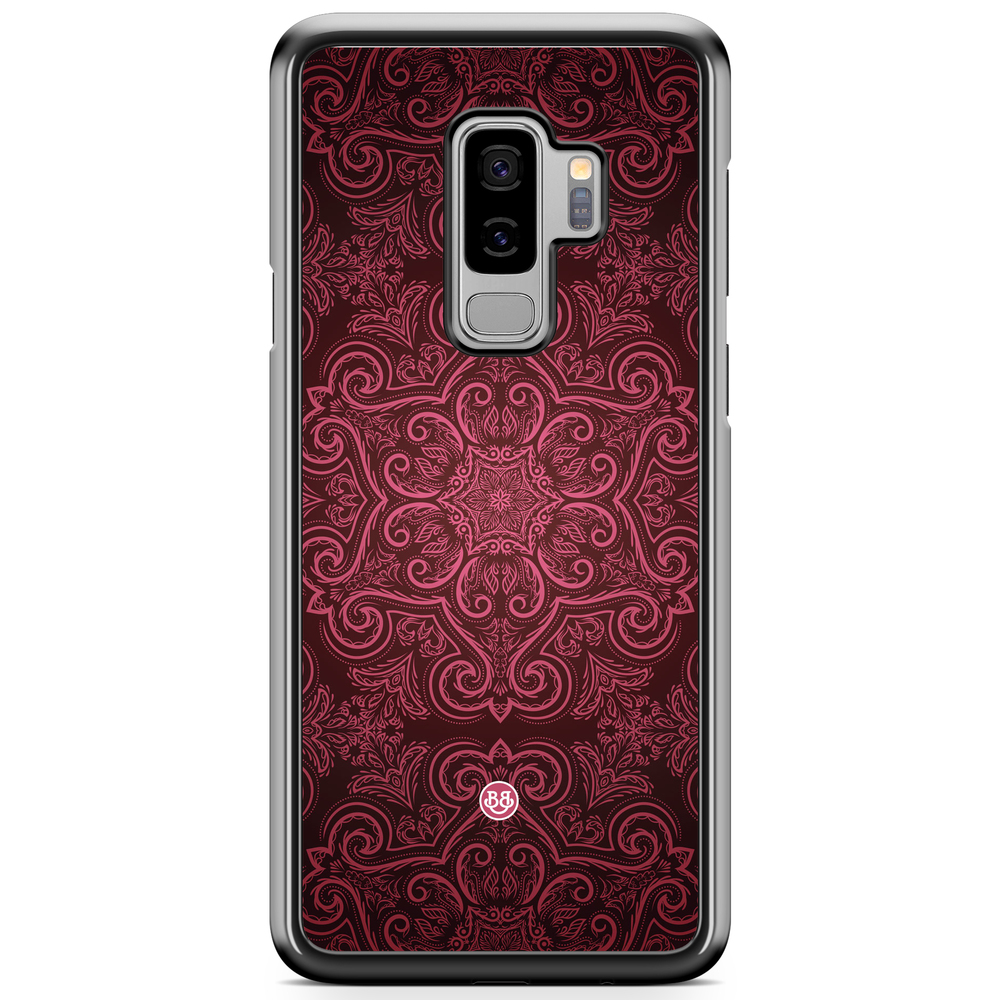 Samsung Galaxy S9 Plus Case - Red Retro Pattern