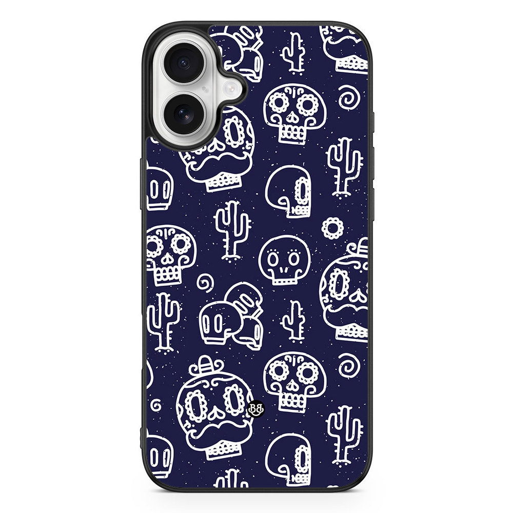 iPhone 16 Plus Case - Oldschool Skulls