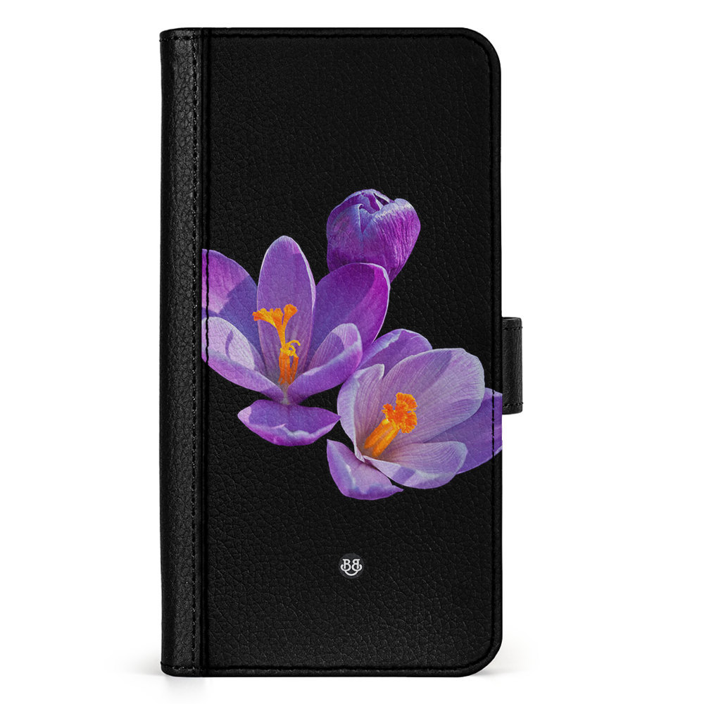 Google Pixel 9 Pro XL Wallet Case - Purple Flowers