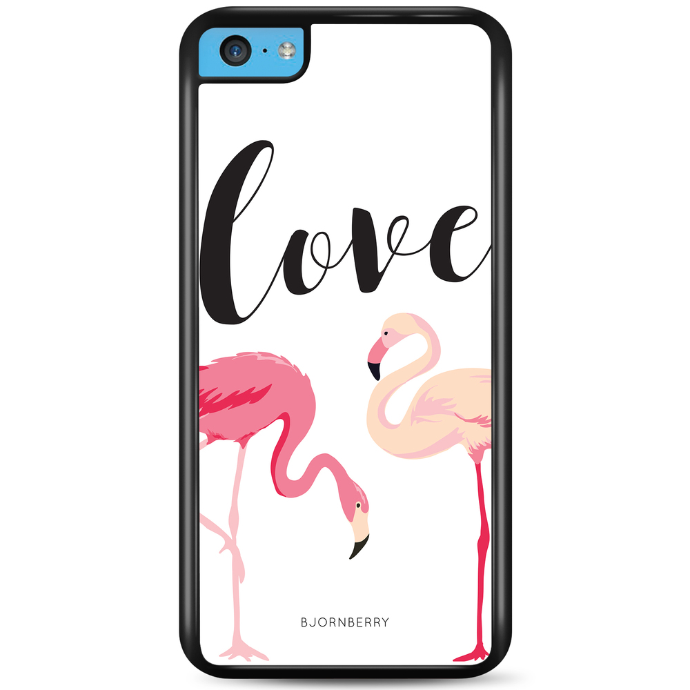 iPhone 5C Case - Love Flamingo