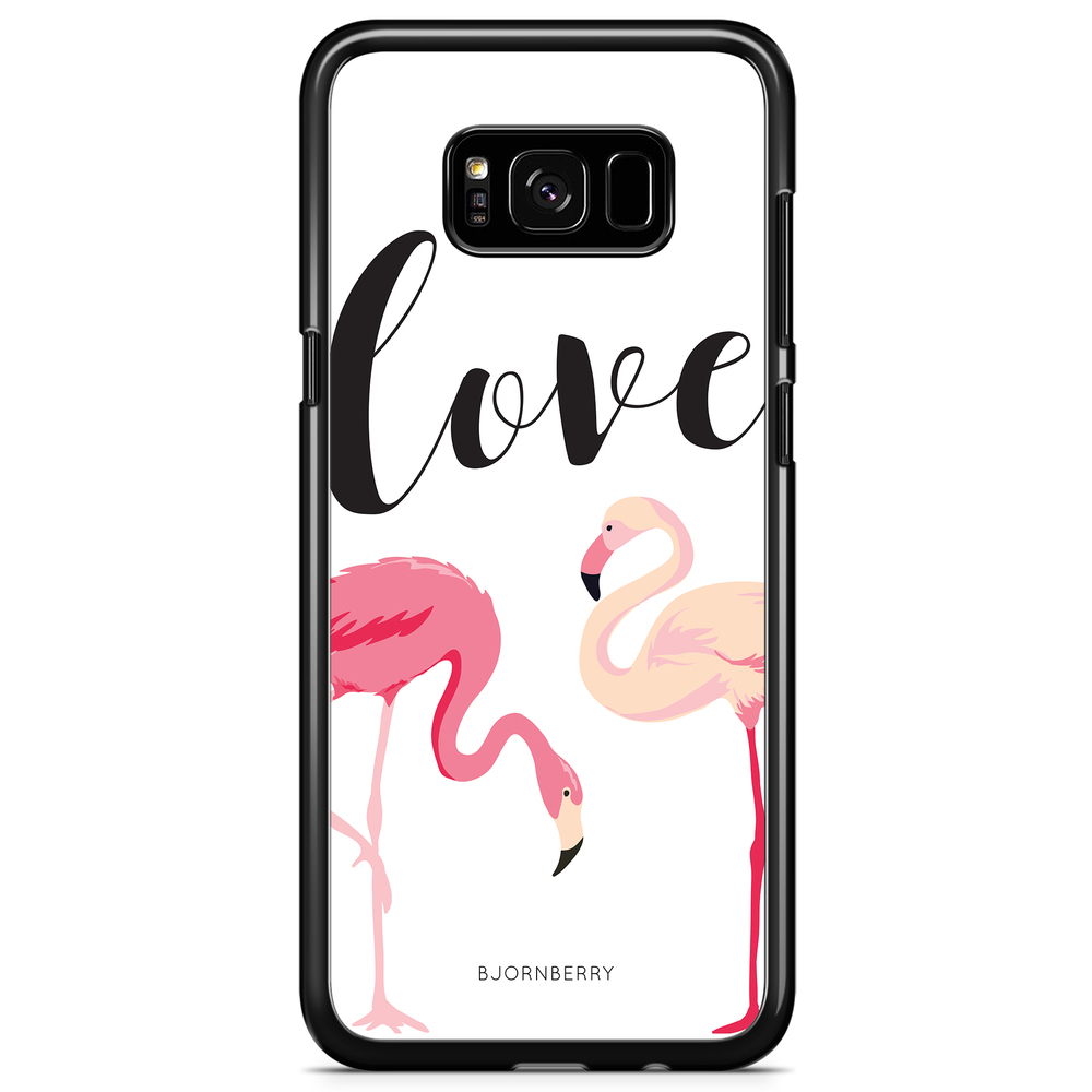 Samsung Galaxy S8 Plus Case - Love Flamingo