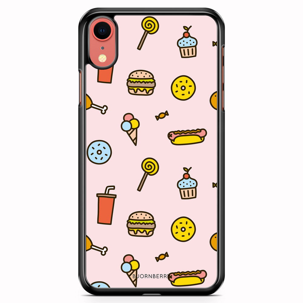 iPhone XR Case - Junk Food Pattern