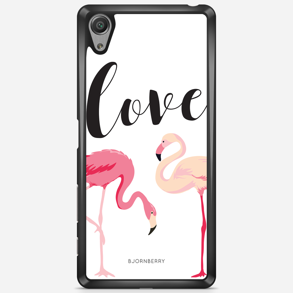 Sony Xperia X Performance Case - Love Flamingo