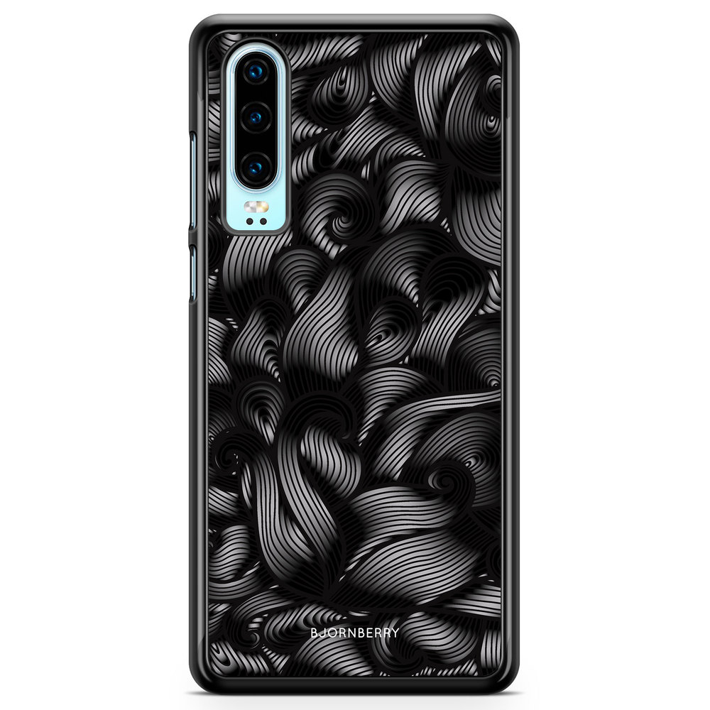 Huawei P30 Case - Black Waves